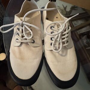 Dr. Martens Cream Canvas Sneakers